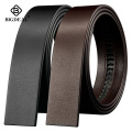 BIGDEAL No Buckle 3.5cm Wide Real male Genuine Leather Belt Without Automatic Buckle Strap Designer Belts leather belt men