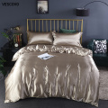VESCOVO 100% mulberry silk Bedding Sets bed linen dekbedovertrek queen Bed Fitted Sheet comforter cover sets