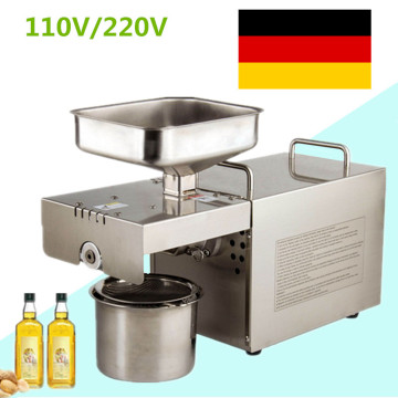 Automatic 110V/220V Cold/Heat Commercial Peanut Sunflower Oil Press Machine Coconut Almond Seeds Squeeze Oil Machine Extractor