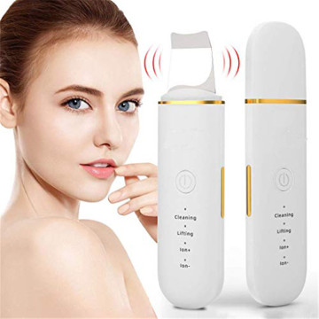 Facial Skin Scrubber,Ultrasonic face peel,skin Cleaner,Face scrubber Peeling Tool Skin Massage Scrubber Spatula USB Charge