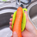 ERMAKOVA Fruit Vegetable Brush Washer Food Grade Washing Pad Cleaning Brush Heat Resistant Hot Dish Holder Can Opener Helper