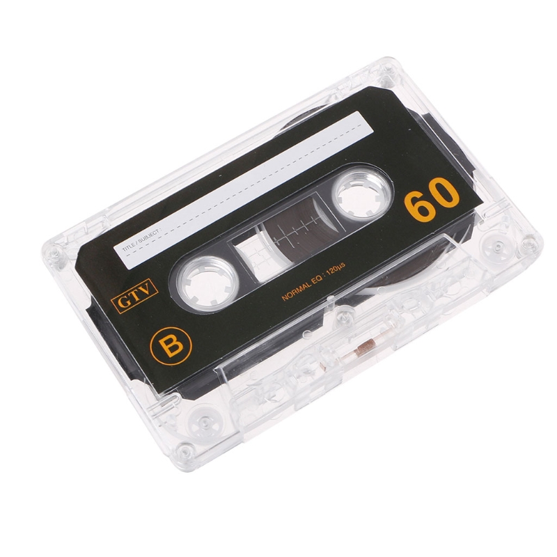 Standard Cassette Blank Tape Empty 60 Minutes Audio Recording For Speech Music PlayerW91A