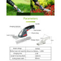 3.6V Electric Trimmer 2 in 1 Lithium-ion Cordless Hedge Trimmer Rechargeable Hedge Trimmers for Grass Lawn Mower Garden Tools