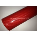 High Quality Red 4D Carbon Fiber Vinyl Wrap Film Air Bubble Free For Car decoration with Size:4"/8"/12"/16"/20"/24"X60"/Lot