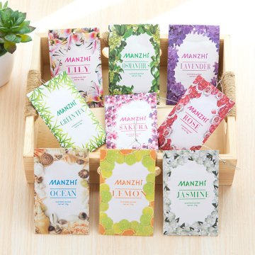 1 PCS Natural Smell Aromatherapy Sachets Incense Wardrobe Mold Moth Dehumidifying Sachet Bag Lavender Rose Lily Fresh Air