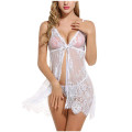 Women Sexy Underwear Women Lace Sleepwear Eyelash Halter Nightgown Sexy Lingerie Nightdress Underwear Sexy Set женское белье