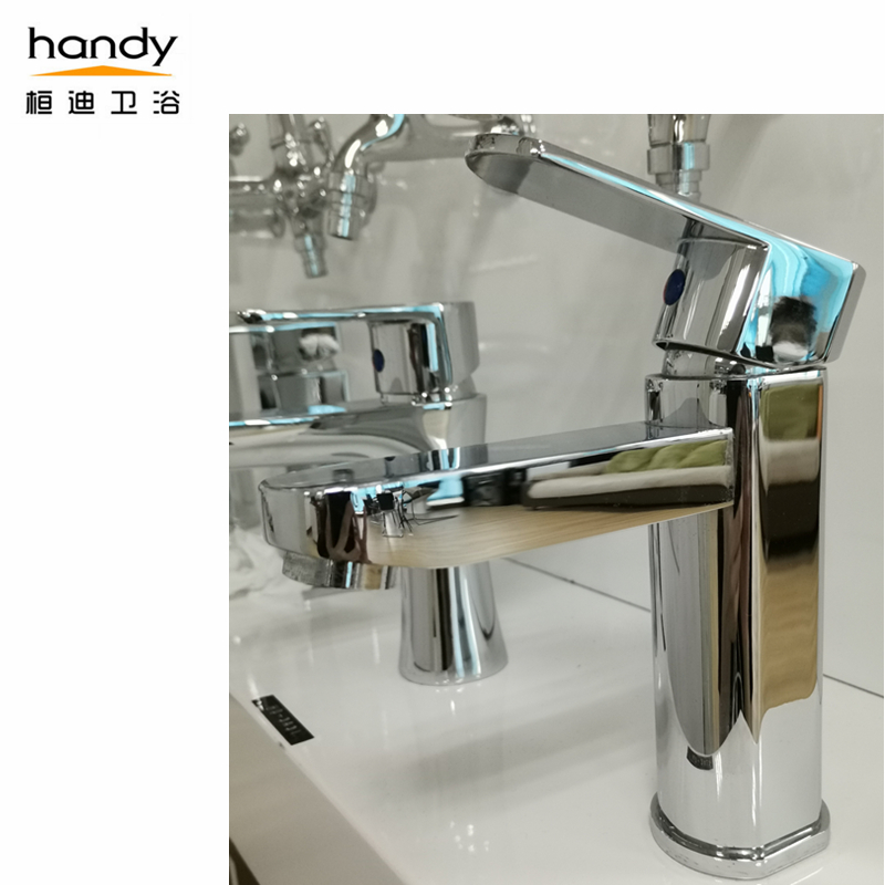 Modern brass chromed single haldle basin mixer taps
