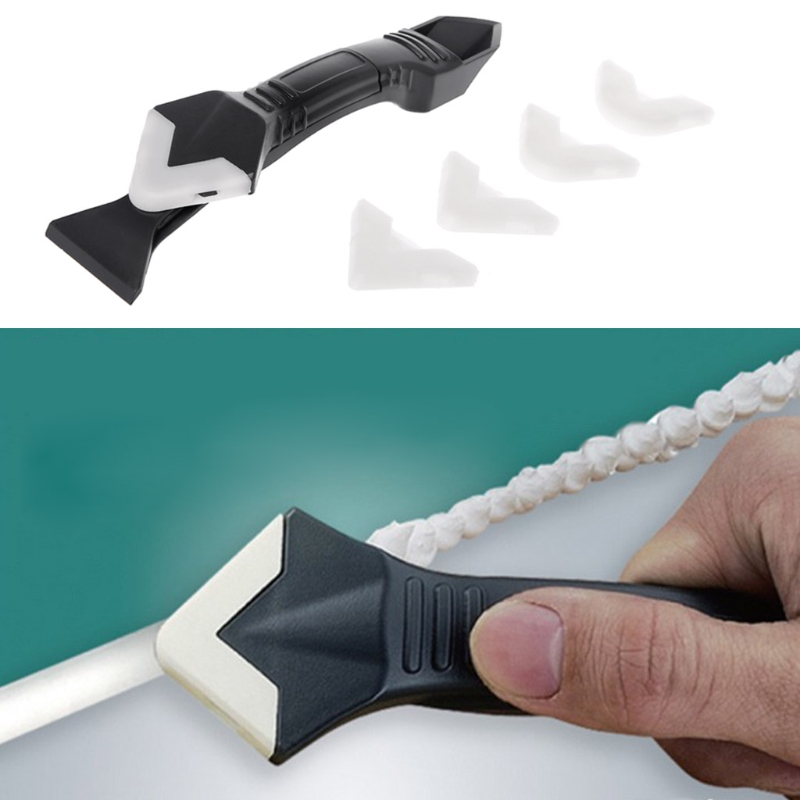 DIY 3 In 1 Sealant Angle Scraper Silicone Trowel Grout Caulk Corner Remover Tool Construction Decoration Tools