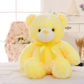 1pc 50cm Colorful Glowing Bear Toy Creative Light Up LED Teddy Bear Stuffed Animals Plush Toy Christmas Gift For Kids Pillow