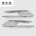 Car Styling Head Front Bumper Spoiler Air Knife Fog light decoration frame Covers Stickers Trim For Audi Q2 Q2l Auto Accessories