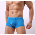 Mens Sexy Underwear Ice Silk Boxers Male Breathable Underpants Bulge Pouch Thin Boxer Solid Color Trunks Shorts Panties