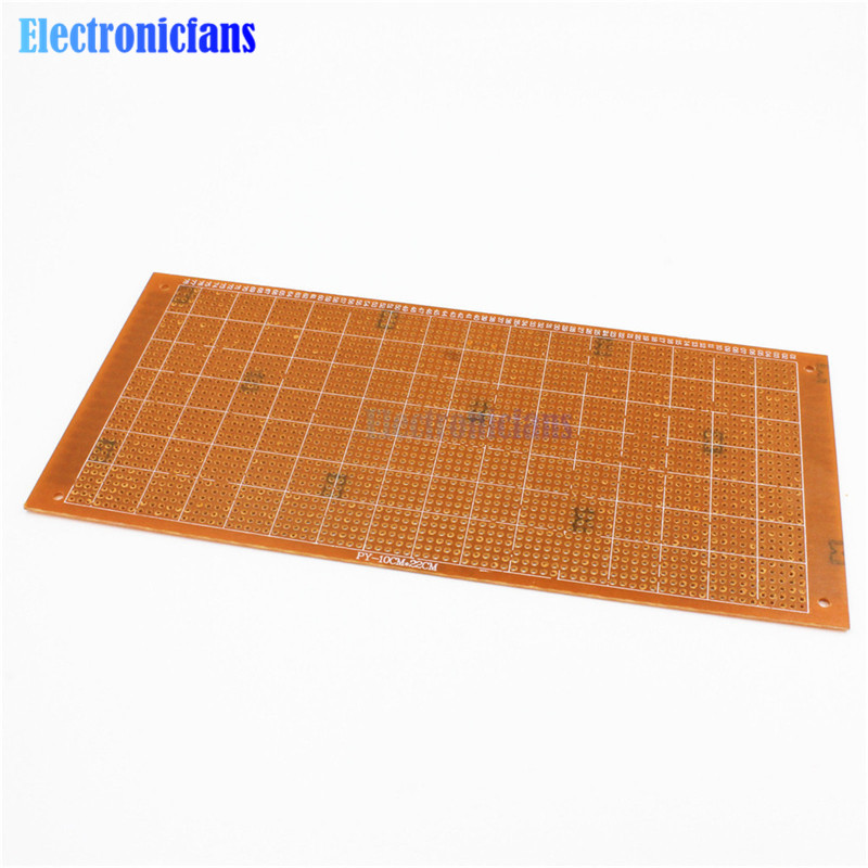 10x22cm DIY Bakelite Plate Paper Prototype PCB Breadboard Universal Experiment Matrix Board Single Sided Sheet Copper 10*22CM