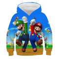 3 To 14 Years Kids Hoodies Game Super Mario Bros 3D printed Hoodie Sweatshirt Boys Girls Outerwear Jacket Coat Children Clothing