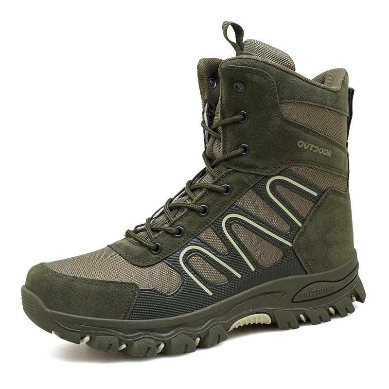 YTUK Outdoor Camo Tactical Sport Men's Shoes Waterproof Hiking Shoes Male Winter Hunting Boots Mountain Shoes Men Army Boot
