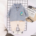 baby boys clothing sets boys 2020 new children's autumn casual denim jacket two-piece suit 0-4yrs baby wear