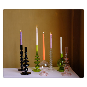 Christmas Votive Candle Holders Glass Vase Flower Pot Glass Votive Candle Holder candlestick Holders for Home, Bedroom, Living