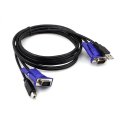 1set 4 KVM Switch Cables+ Hub 4 Port USB 2.0 KVM VGA/SVGA Switch Box Adapter Connects Printer keyboard Mouse 4 Computers