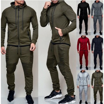 Hirigin 2 pieces Autumn Running tracksuit men Sweatshirt Sports Set Gym Clothes Men Sport Suit Training Suit Sport Wear