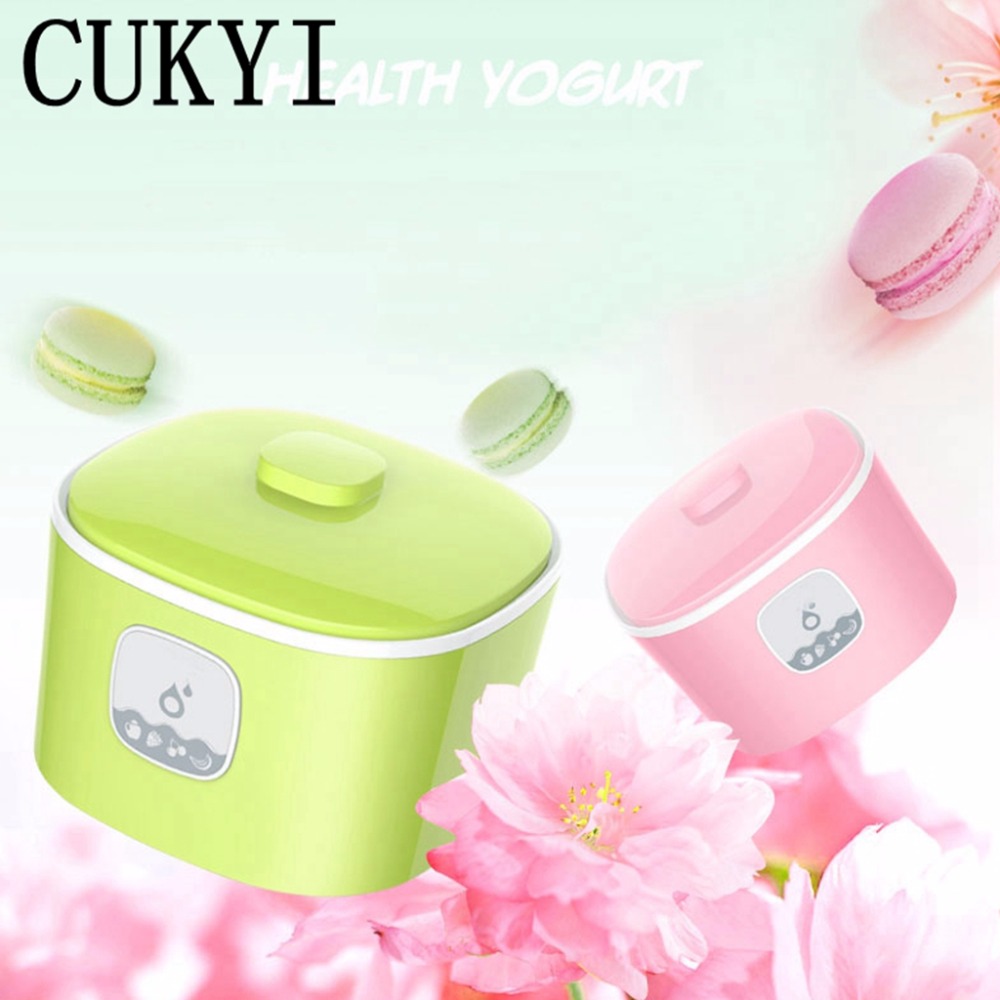 CUKYI Automatic Electric Yogurt Maker Machine 5 glass jars Multifunction Kitchen Make Healthy Yogurt