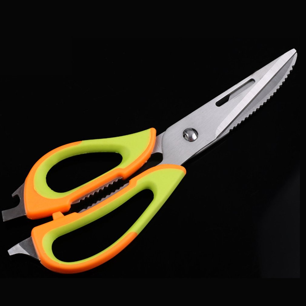 3 Colors Stainless Steel Multifunctional Kitchen Scissor Multipurpose Home Use Scissor For Peeling Decaping Chicken Cutting
