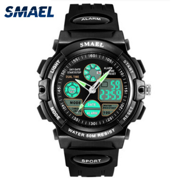 SMAEL Brand Sport Watch for Kids 50M Waterproof Shock Analog LED Digital Wristwatch Kid Clock Boys Watch Children Birthday Gift
