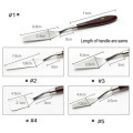 5pcs Stainless Steel Artist Painting Palette Knife Spatula Oil Painting Paint Art Craft Metal Spatula Set Perfect Practical