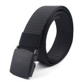 Men Female Belts Military Nylon Adjustable Belt Men Outdoor Travel Tactical Waist Belt with Plastic Buckle for Pants 130cm