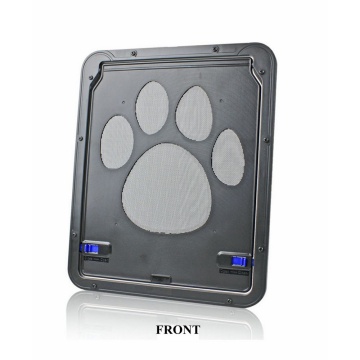 43CM big dog Pet Door New Safe Lockable Magnetic Screen Door For Dogs Window Gate For Pets Freely Paw Print Pattern Easy Install