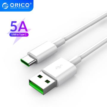 ORICO 100cm 5A USB Type C Cable Fast Charging Cable for Huawei P30 Mate 20 Pro Xiaomi Mi 9 HTC for Macbook Mobile Phone Charger