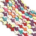 2 Strand/pack Cross Shaped Mix-color Loose Beads For DIY Necklace Bracelet Handiwork Sewing Craft Jewelry Accessory