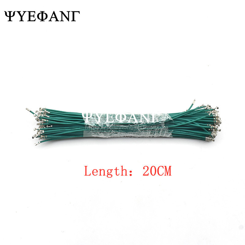 50pcs/lot 1P 1.25mm Cable Jumper Wire Female to Female Double Head Spring Electronic Wire JST Line 20cm