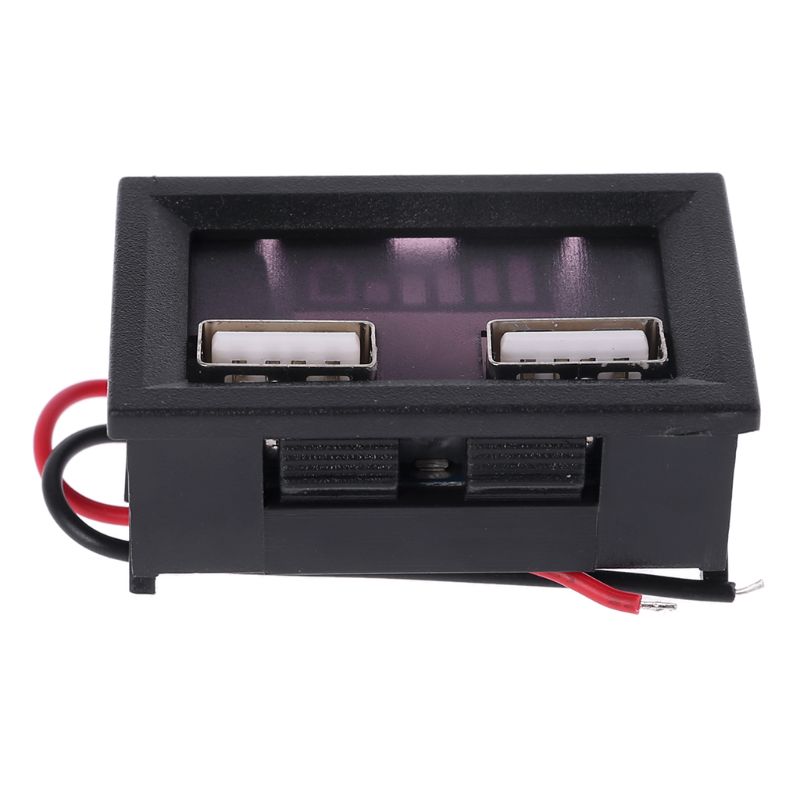 12V Lead Acid Battery Capacity Display Power Meter Gauge for Electric Scooter Car with USB charging port