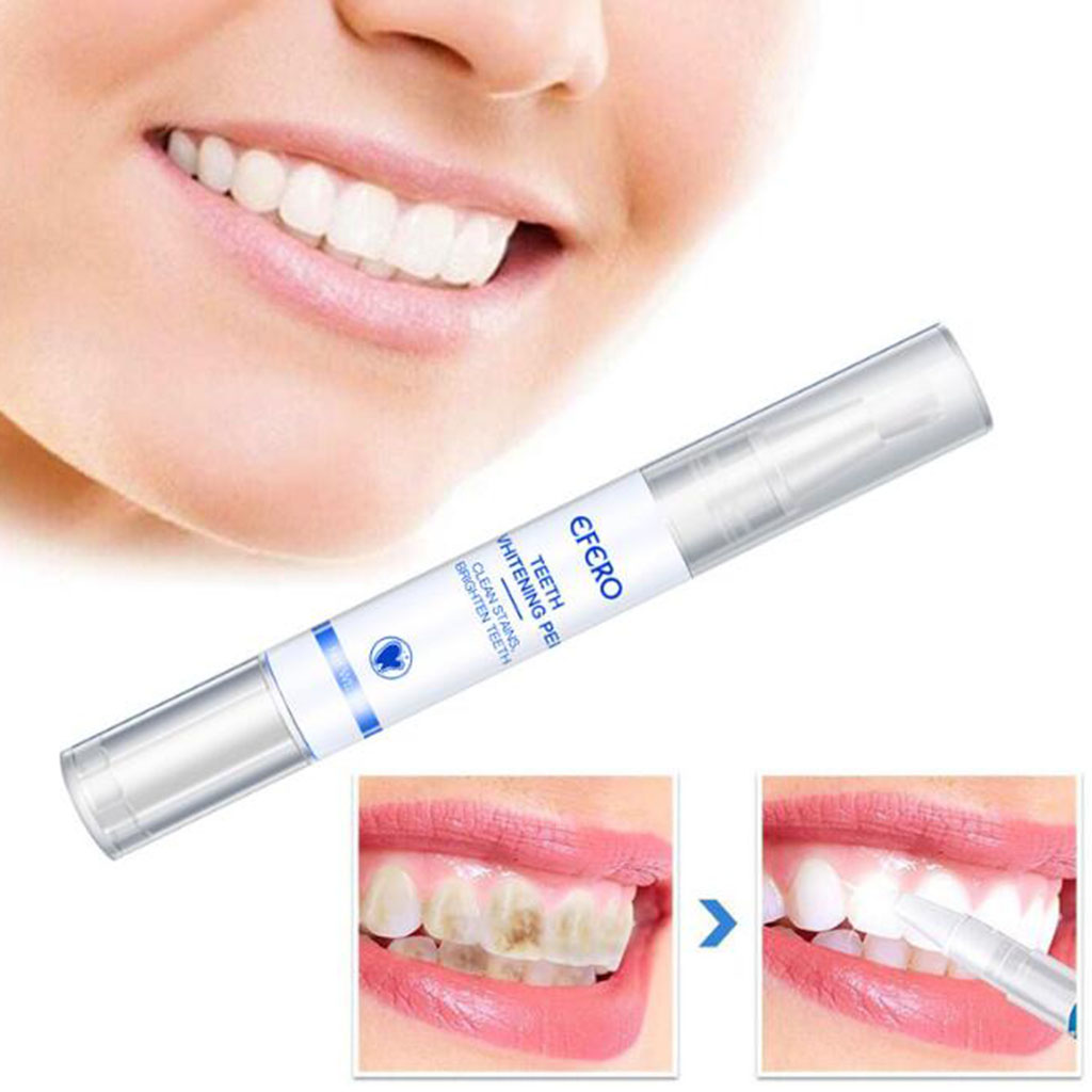 EFERO 5ml Teeth Whitening Pen Cleaning Serum Remove Plaque Stains Tools Whiten Teeth Oral Hygiene Tooth Whitening Pen