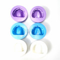 Medical Science 2pc/ set Silicone Dental Plaster Model Mold Mould of Edentulous Jaw Complete Cavity Block with hole