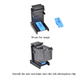 For Canon Ink Refill Cartridge Clip 2pcs Rubber Pads Syringe Tool Kit for HP 60 61 62 63 65 122 121 301 302 664 652 304