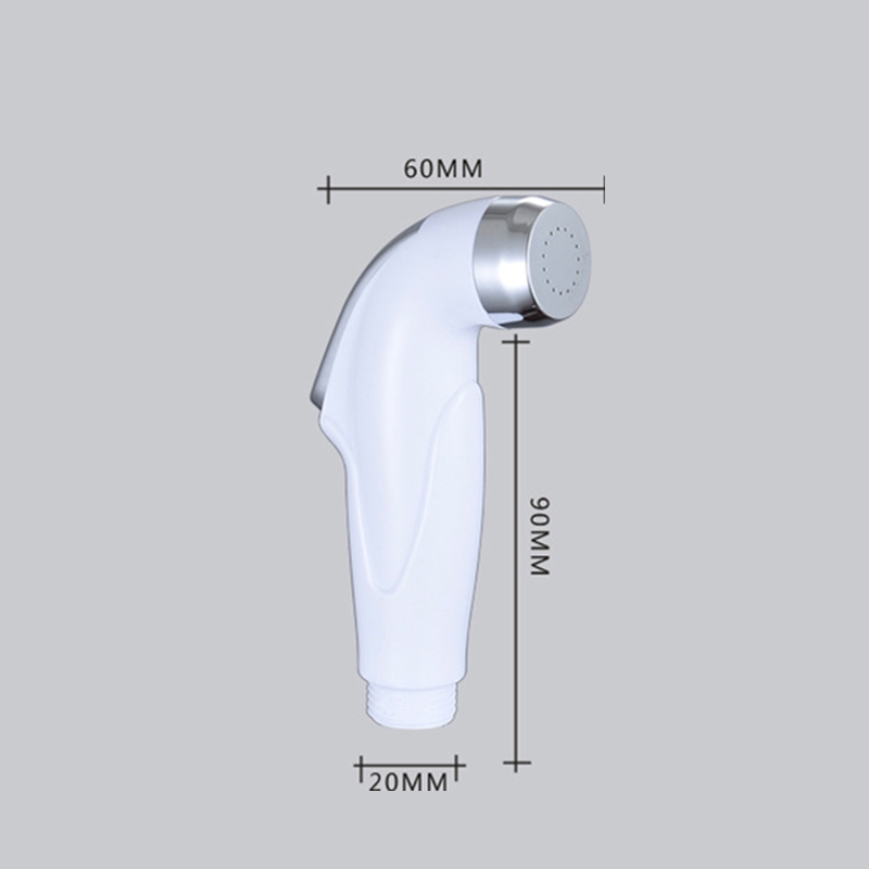 1pc White ABS Handheld Portable Bidet Toilet Nozzle Sprayer Bathroom Bidet Head Nozzle Shattaf