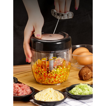 Manual Food Chopper Pull Onion Chopper Large Vegetable Processor Blender Mincer/Mixer for Egg Meat Salad Fruits Pesto Puree