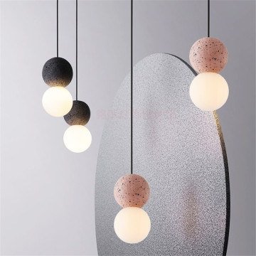 Thrisdar Nordic Design Cement Pendant Light Modern Creative Glass Hanging Lamp Dining Room Kitchen Restaurant Cafe Led Light G9