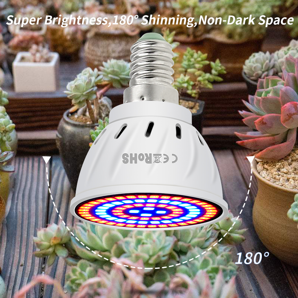 Full Spectrum E27 220V LED Plant Grow Light Bulb E14 Fitolampy Phyto Lamp Indoor Plants GU10 Hydroponics MR16 Grow Tent Box B22