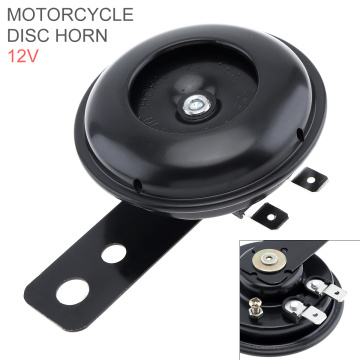 Black Universal 105db Loud Bicycle Motorcycle Horn Scotter Bracket Waterproof for Scooters Moped ATV Go-Karts Vespas Motorcycle