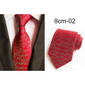 GUSLESON Christmas Ties for Mens Santa Claus 8cm Necktie Jacquard Weave Corbatas Slim Vestidos Snowmen Pattern Cravat Neck Tie