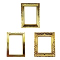 Golden Rectangle Dolls House Vintage Rahmen Photo Frame Decoration Accs