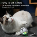 Smart Electric Cat Toy Magic Ball Toy For Cat Kitten Dog Electric Bite And Resistant Feather Rolling Rainbow Lamp USB Pet Toy