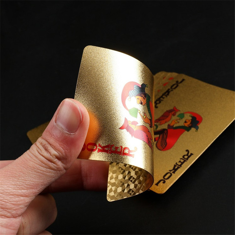 High Quality Durable Plastic Playing Cards Waterproof Playing cards table games Collection Black Poker Cards Gambling cards