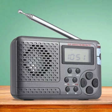 Portable Radio Am/Fm/Sw Pocket Radio with Lcd Sn Multi-Band Digital Stereo Dsp Radio Receiver