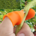 Silicone Thumb Knife Finger Protectors Anti-Cut Finger Sleeve Cover Labor-saving Vegetable Harvesting Knife Garden Work Supplies