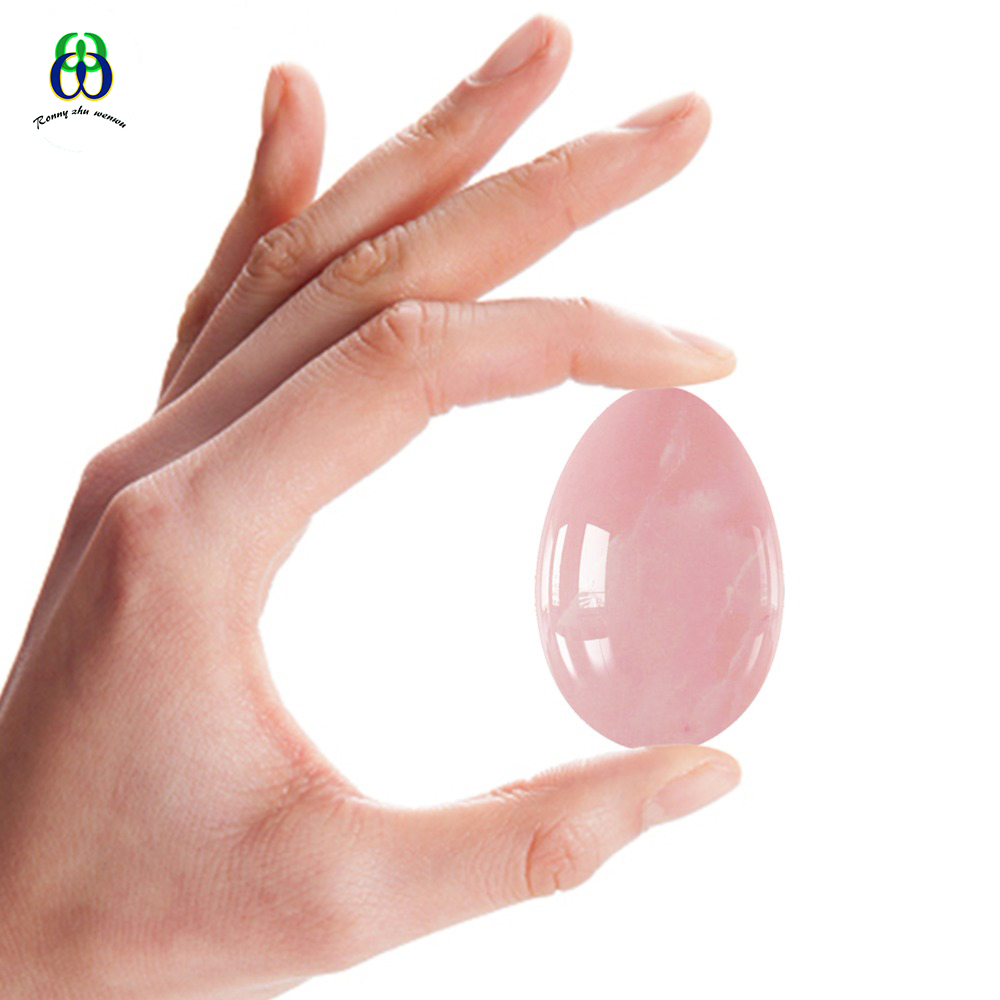 Yoni Egg Rose Quartz Jade Eggs Ben Wa Ball for Women Kegel Exercise Tightening Vaginal Muscle Health Body Massage & Relaxation