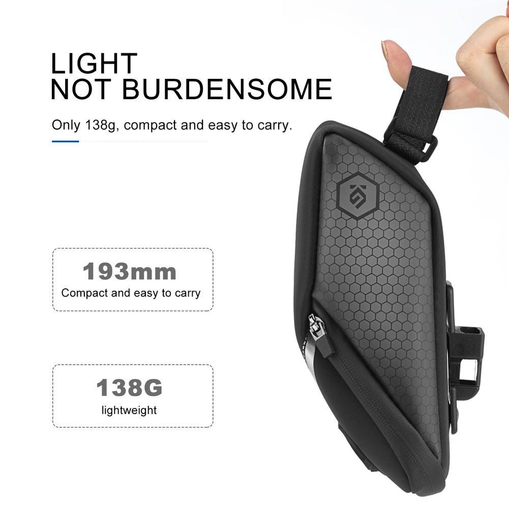 Bicycle Saddle Bag For Refletive Rear Seatpost MTB Bike Bag Rainproof Reflective Light Cycling Bag Bicycle Accessories