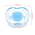 1pcs Baby Silicone Pacifier Soothing Infants Bite Chew Supplies Newborn Comfort Appease Nipple Flat Teat Pacifiers