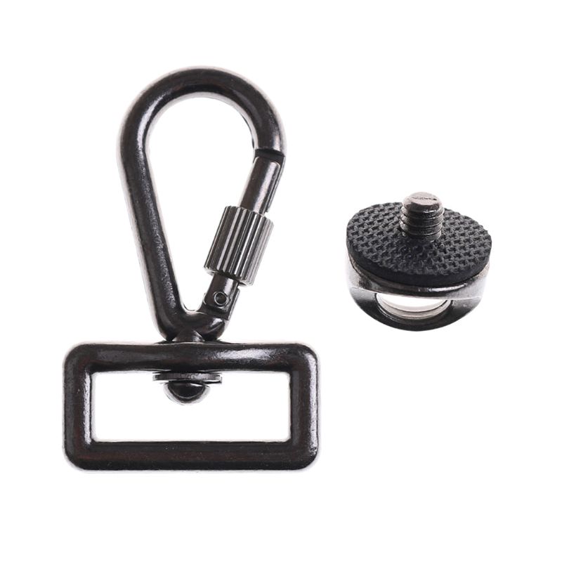 1/4" Screw Metal Connecting Hook Adapter for DSLR SLR Camera Shoulder Sling Quick Neck Strap Belt Bag Case Accessories Kit